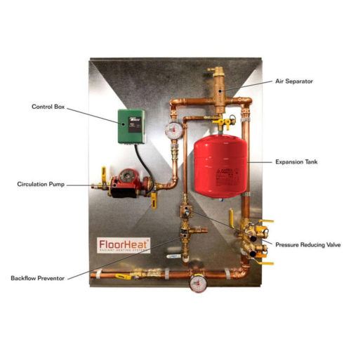 Preassembled 3-Zone Radiant Heat Distribution/Control Panel System (For Use  w/Glycol) | Floor Heat