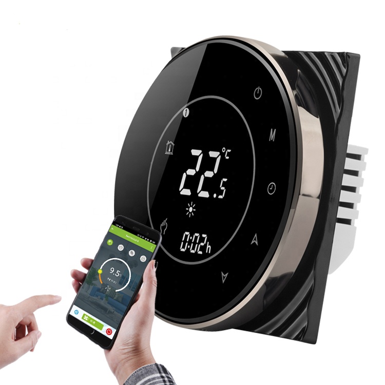 FloorHeat BLK-6000 Modern Black Programmable Thermostat - Image 2