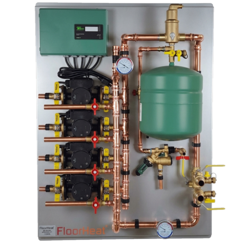 4-Zone Professional Series Hydronic Radiant Heat Control Panel