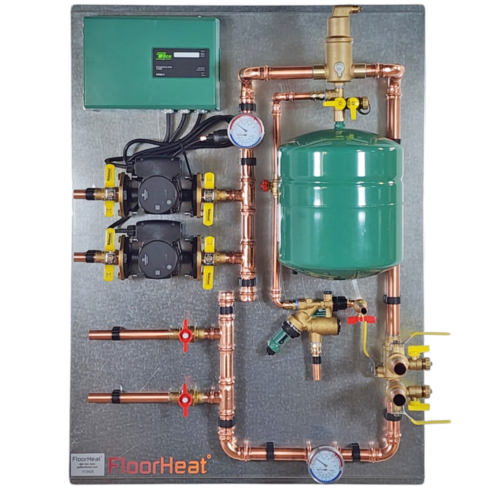 2-Zone Professional Series Hydronic Radiant Heat Control Panel
