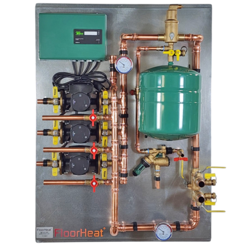 3-Zone Professional Series Hydronic Radiant Heat Control Panel