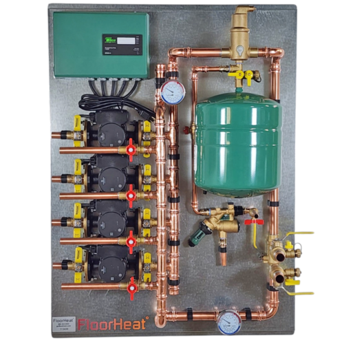4-Zone Professional Series Hydronic Radiant Heat Control Panel
